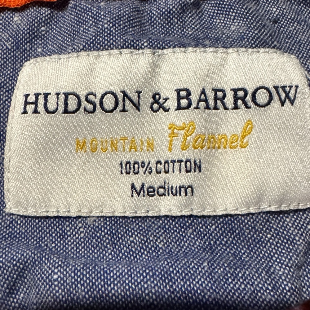 Hudson & Barrow Mountain Flannel Shirt Women's Medium Plaid 100% Cotton - Picture 3 of 4